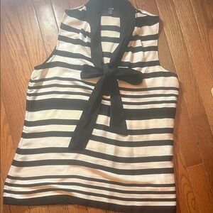 Jacob Black and White Striped Blouse